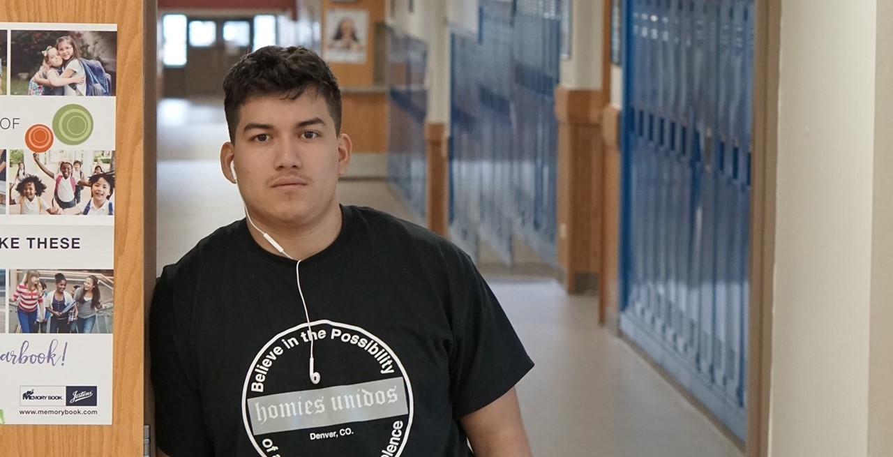 Student in hallway