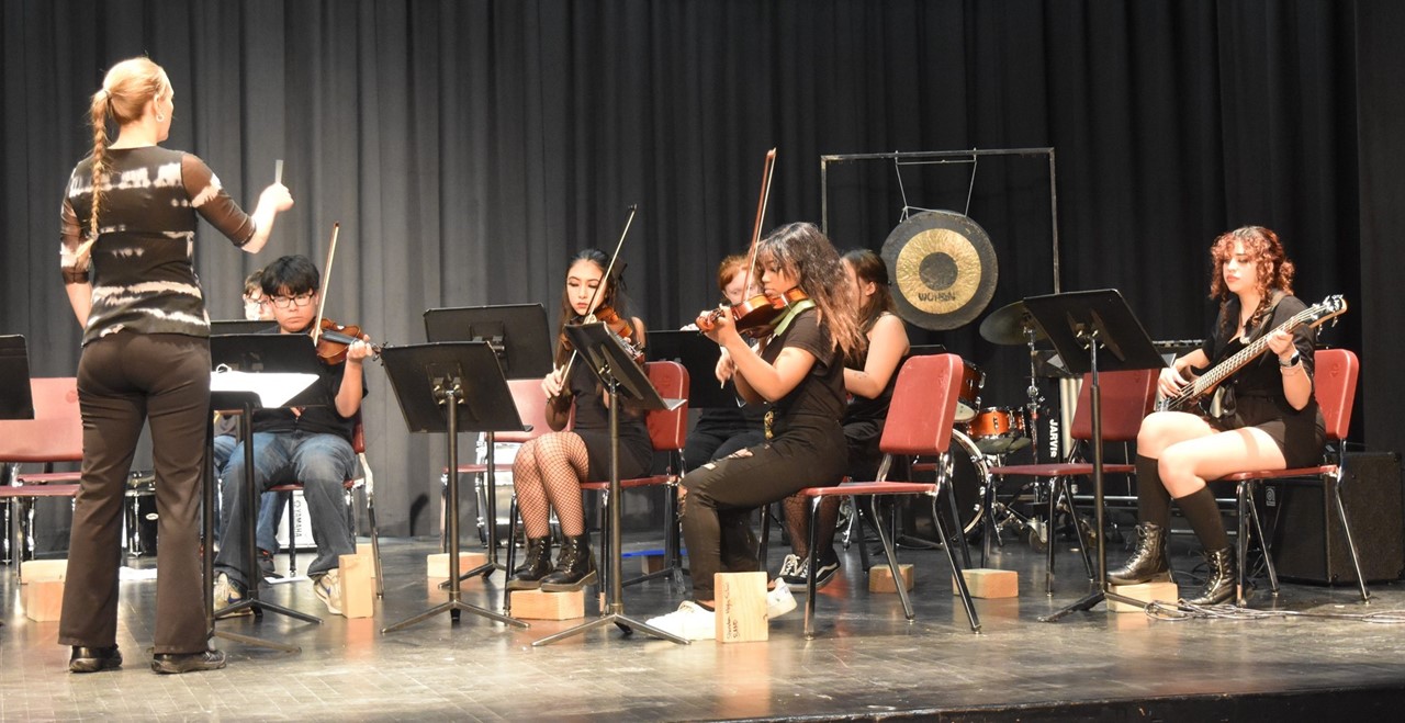 Winter Concert, band students